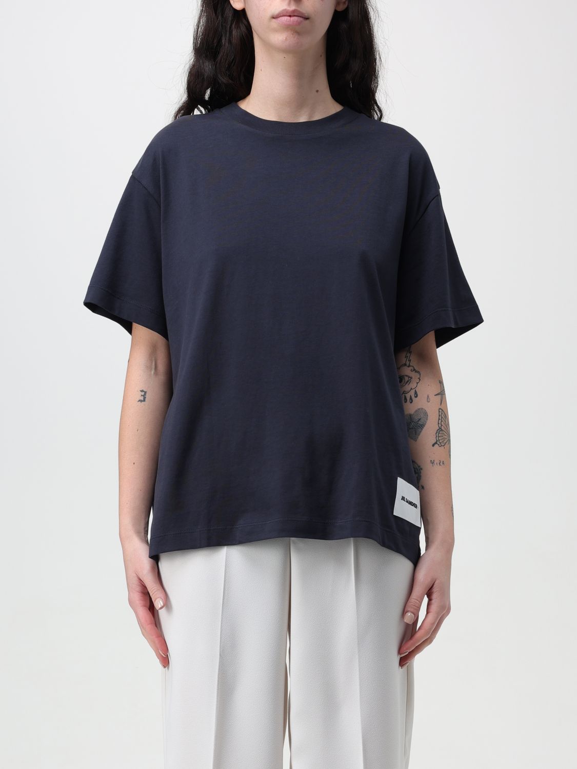 Jil Sander T-Shirt JIL SANDER Woman colour Blue