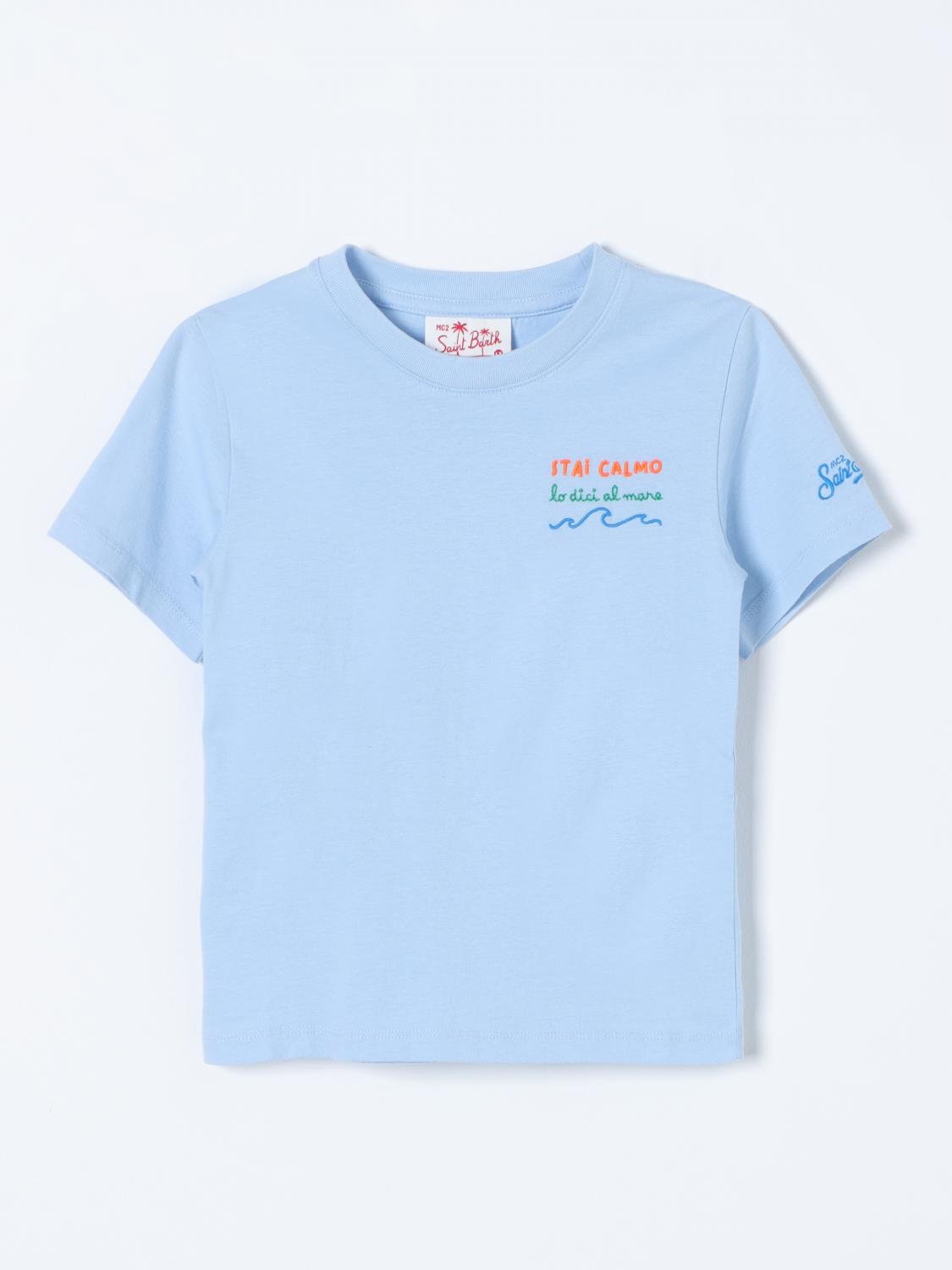 Mc2 Saint Barth T-Shirt MC2 SAINT BARTH Kids color Sky Blue