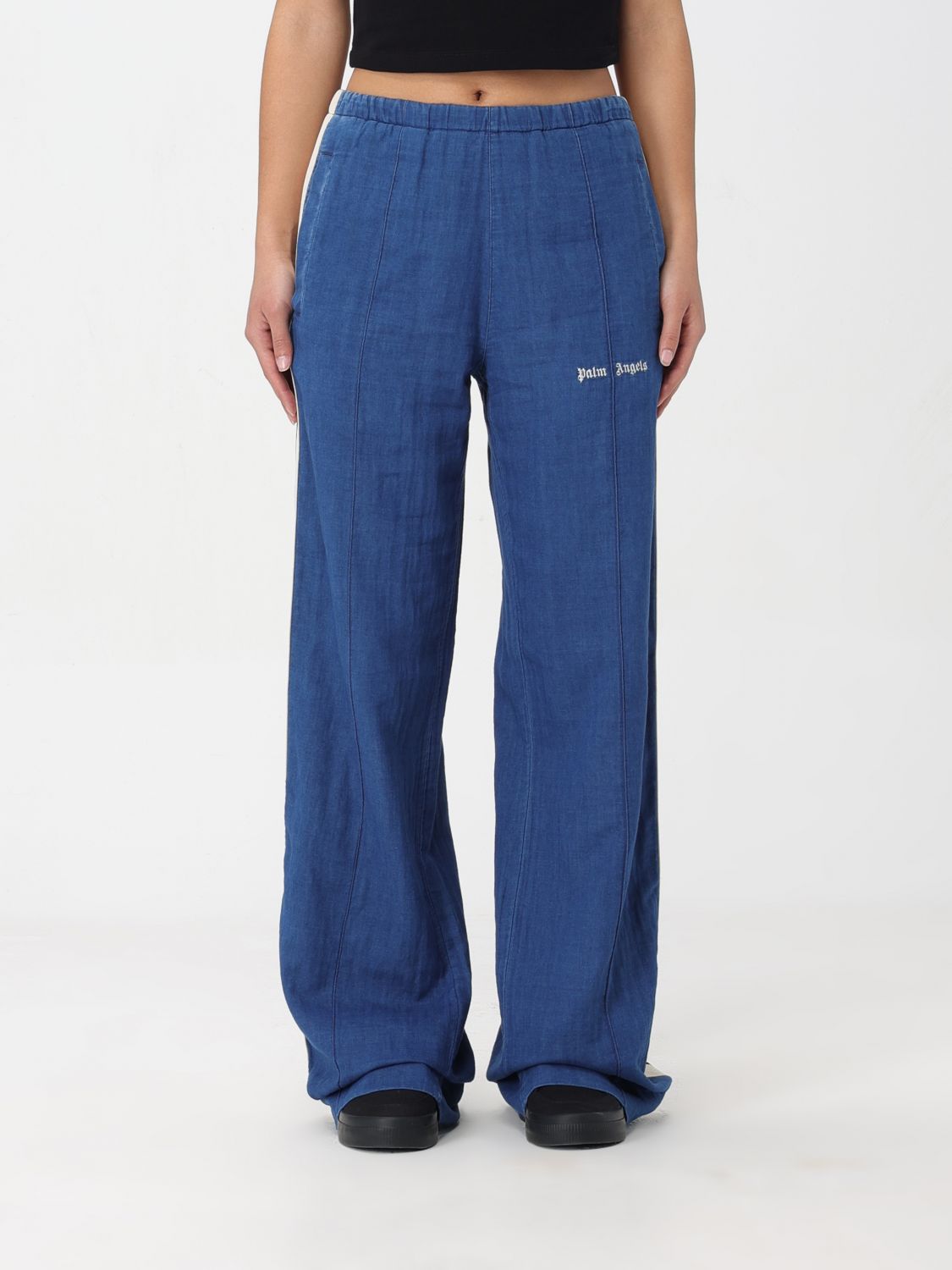 PALM ANGELS Trousers PALM ANGELS Woman colour Blue