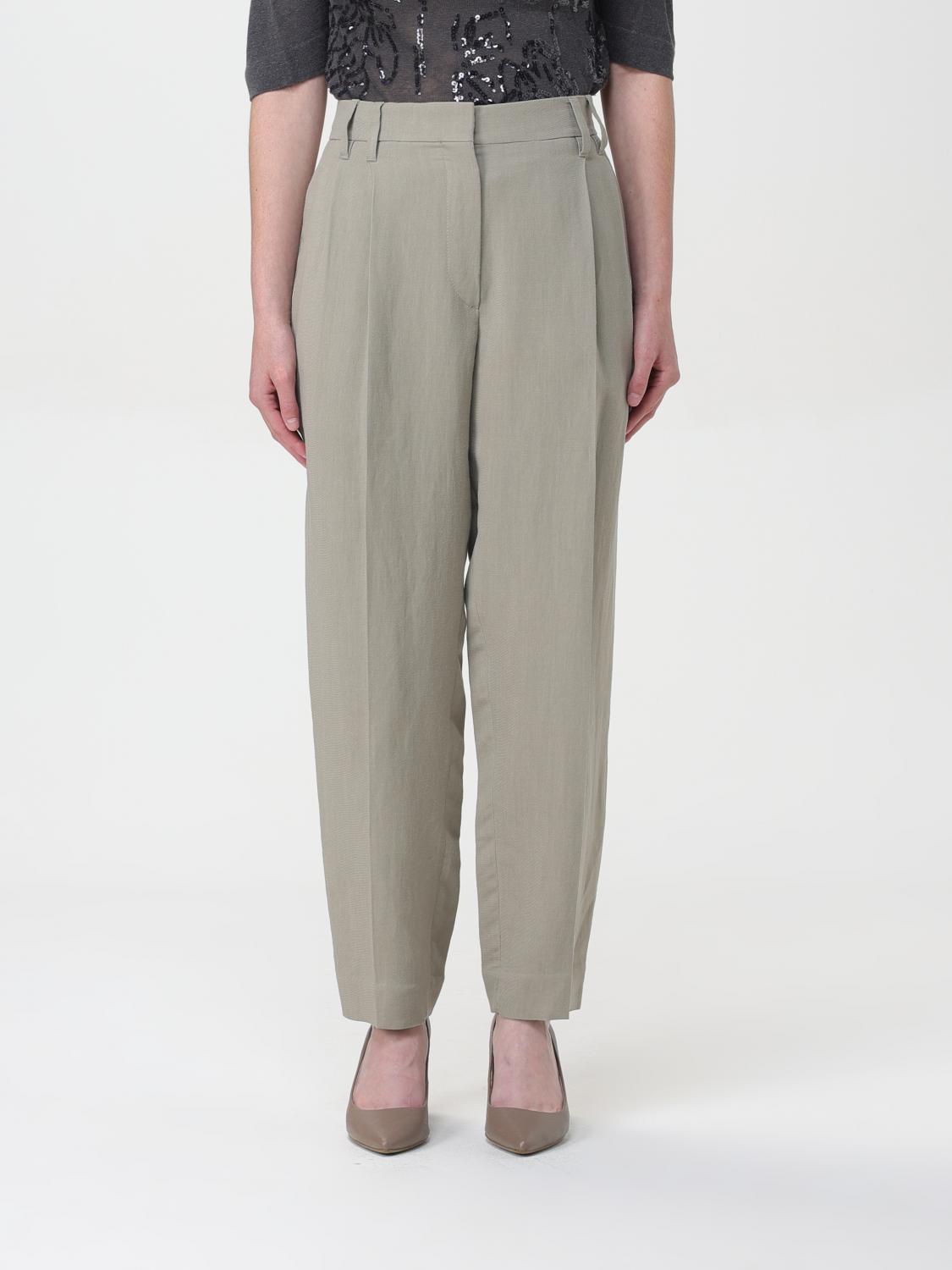 Brunello Cucinelli Pants BRUNELLO CUCINELLI Woman color Green