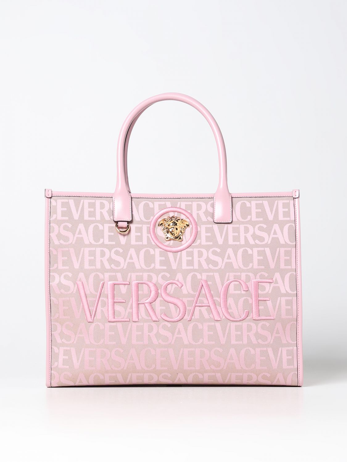 Versace Tote Bags VERSACE Woman colour Pink