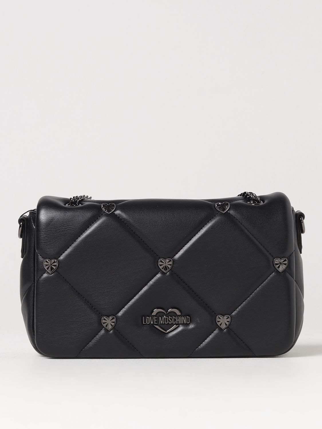 Moschino Quilted Jewels Heart Bag