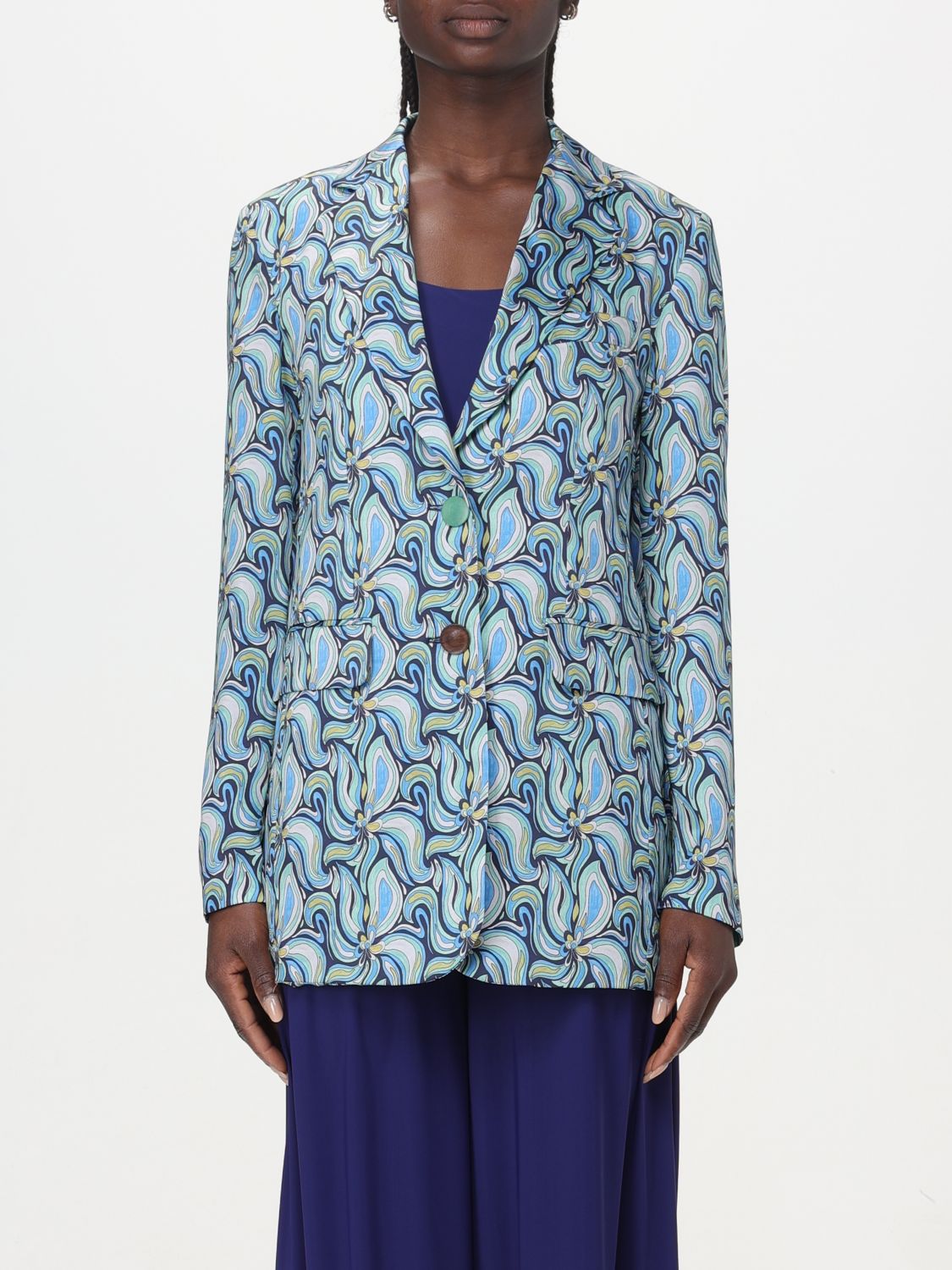 Maliparmi Jacket MALIPARMI Woman colour Gnawed Blue