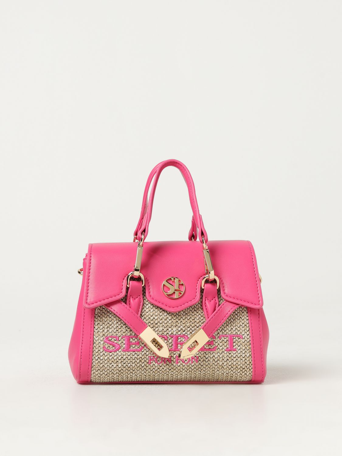  Mini Bag SECRET PON-PON Woman colour Fuchsia