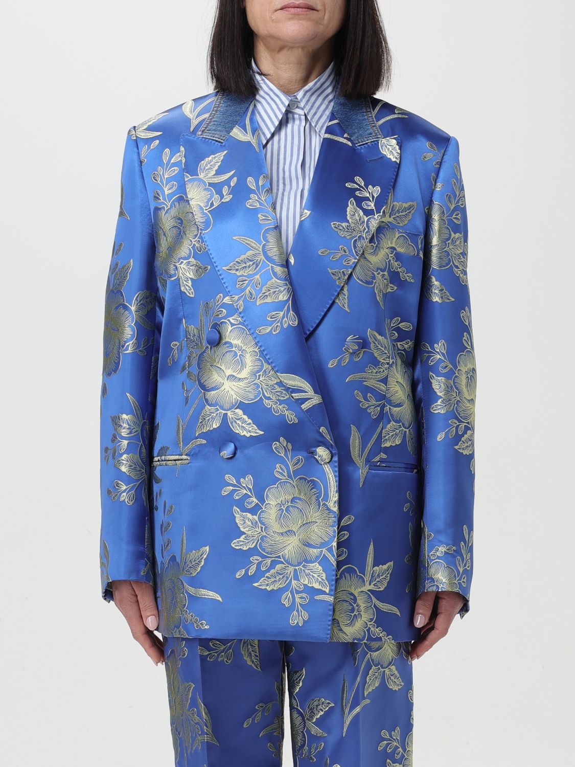 Etro Blazer ETRO Woman colour Blue