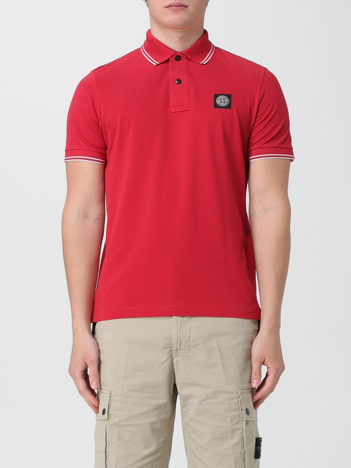 Stone Island Polo Shirt STONE ISLAND Men colour Red