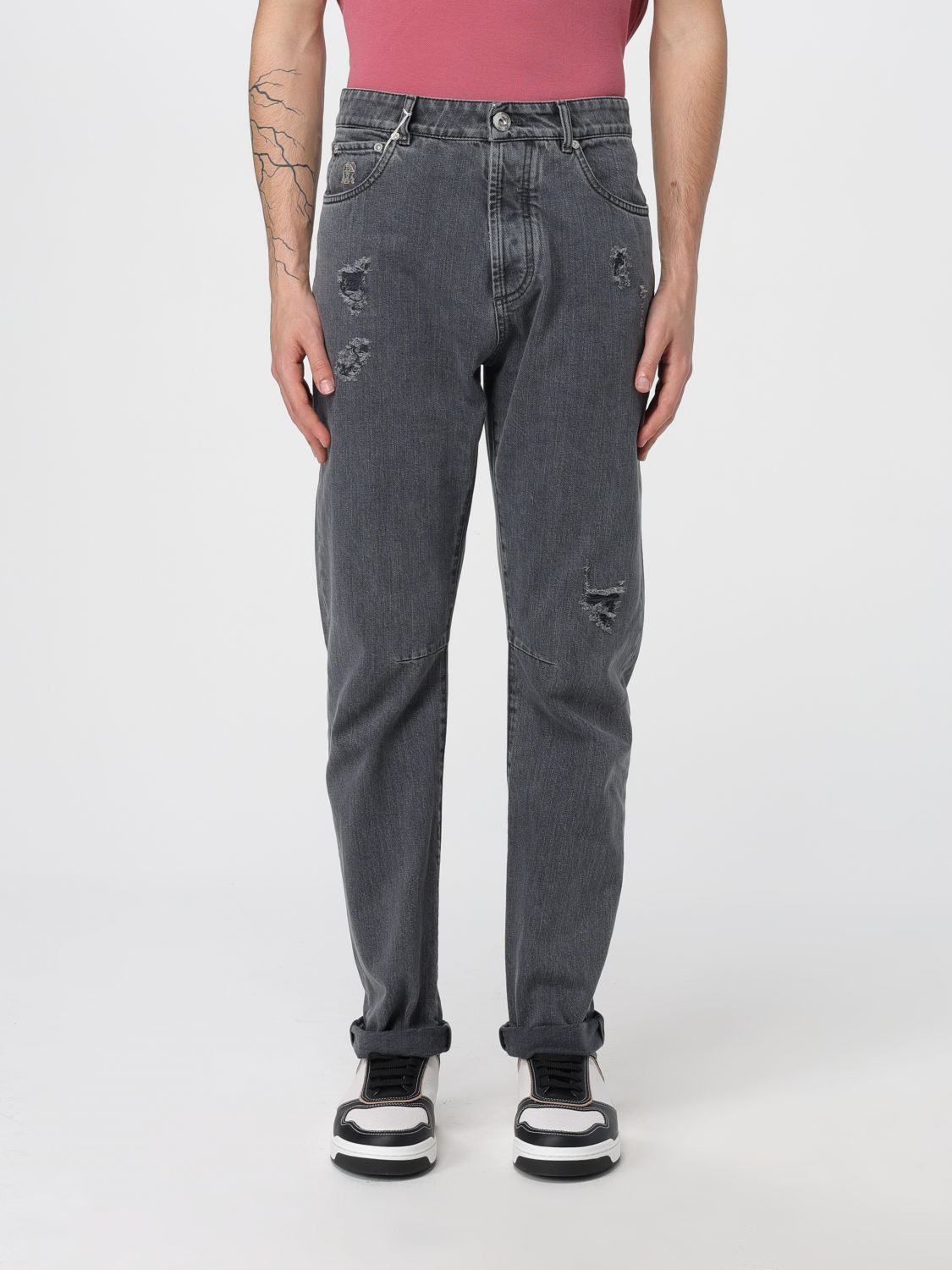 Brunello Cucinelli Trousers BRUNELLO CUCINELLI Men colour Grey