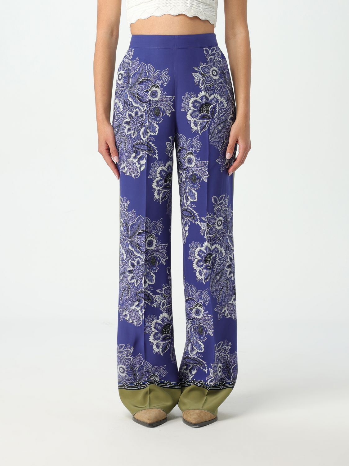 Etro Pants ETRO Woman color Blue