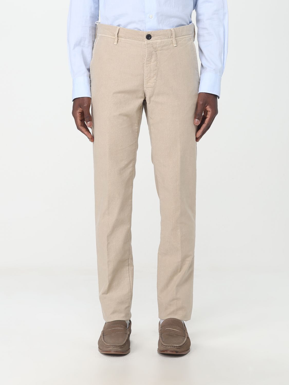 Incotex Trousers INCOTEX Men colour Coffee