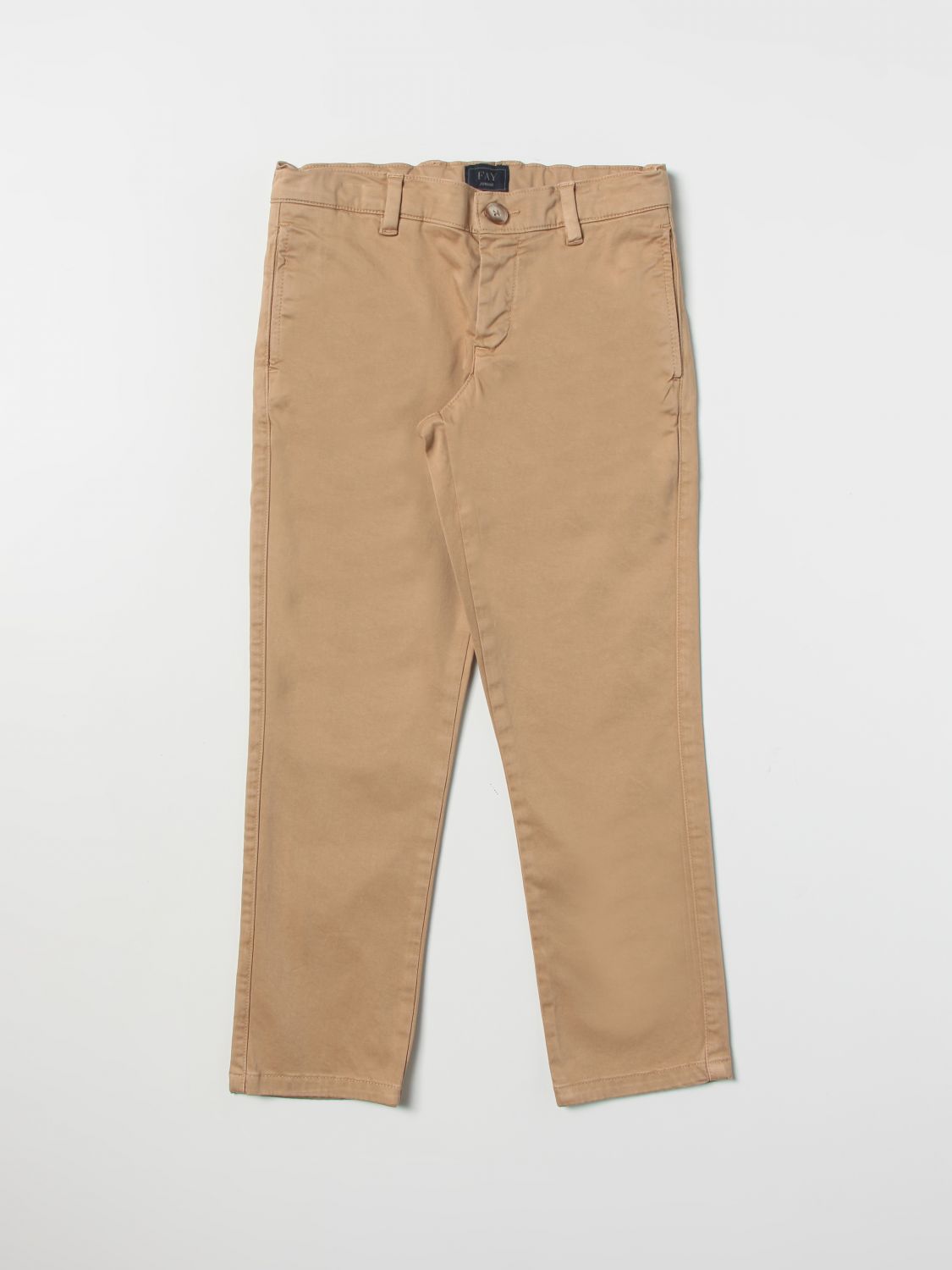 Fay Trousers FAY Kids colour Beige