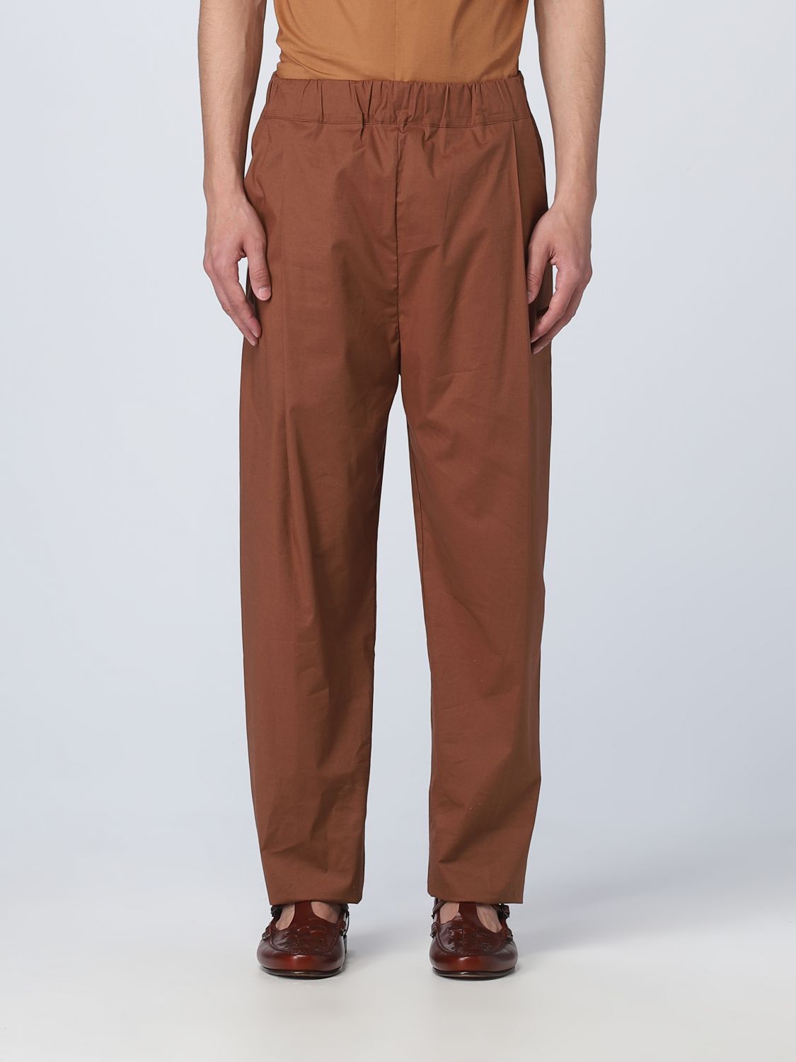 Laneus Trousers LANEUS Men colour Brown