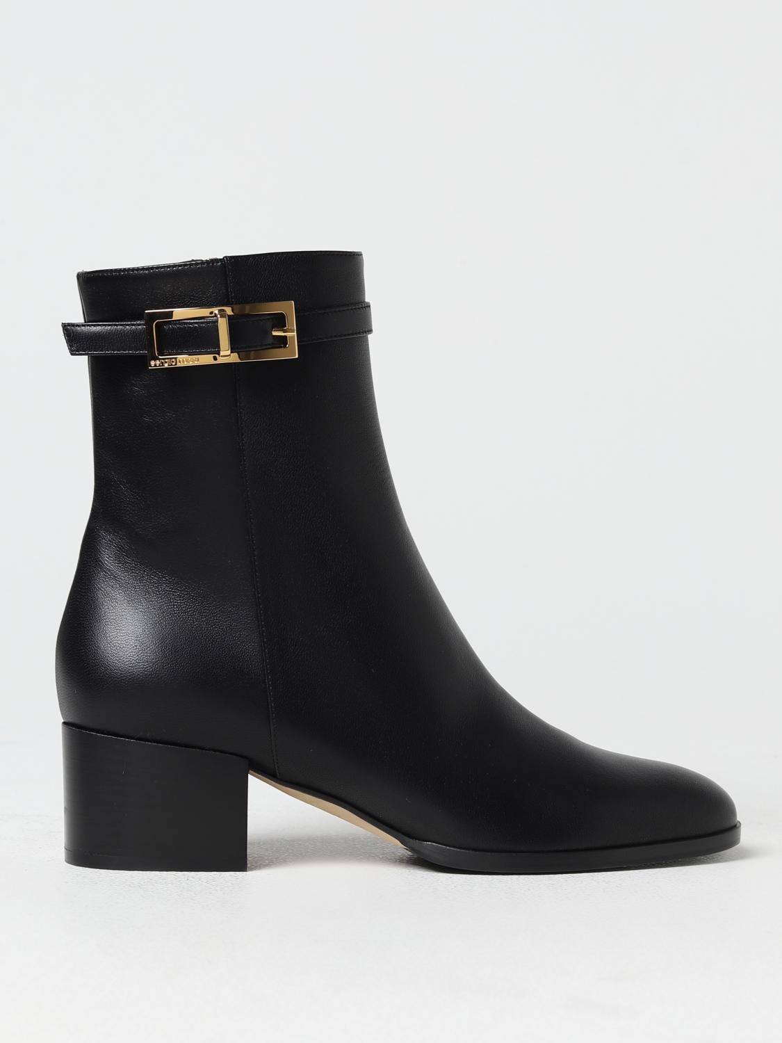 Sergio Rossi Flat Ankle Boots SERGIO ROSSI Woman colour Black