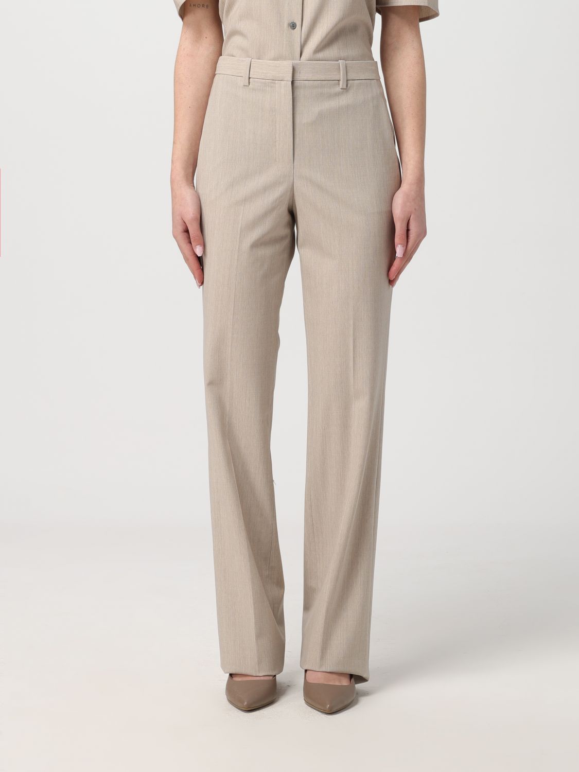 Theory Trousers THEORY Woman colour Yellow Cream