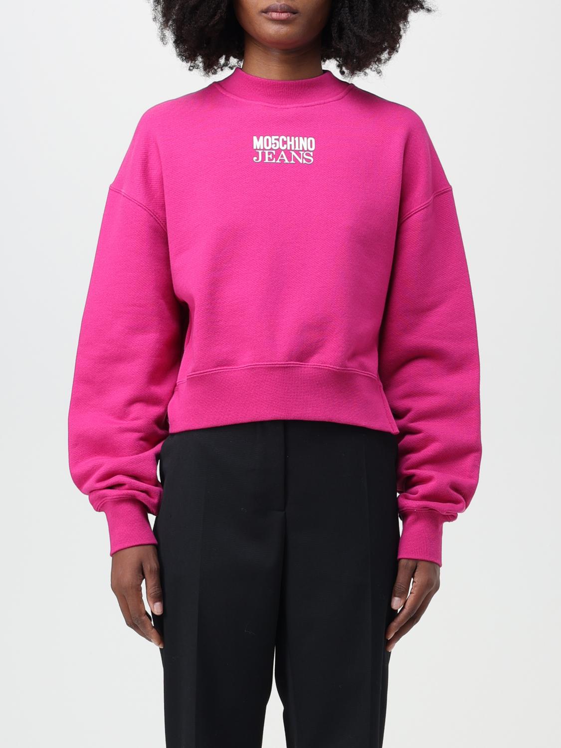 Moschino Jeans Sweatshirt MOSCHINO JEANS Woman colour Fuchsia