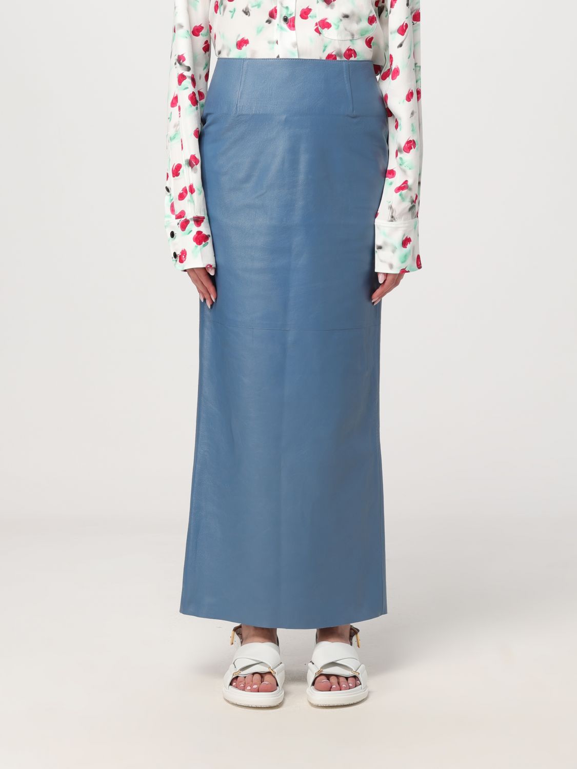 Marni Skirt MARNI Woman colour Gnawed Blue