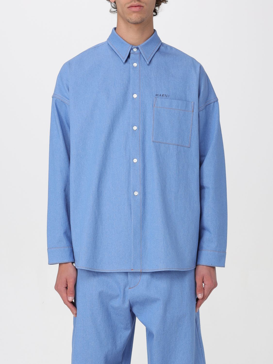 Marni Shirt MARNI Men colour Gnawed Blue