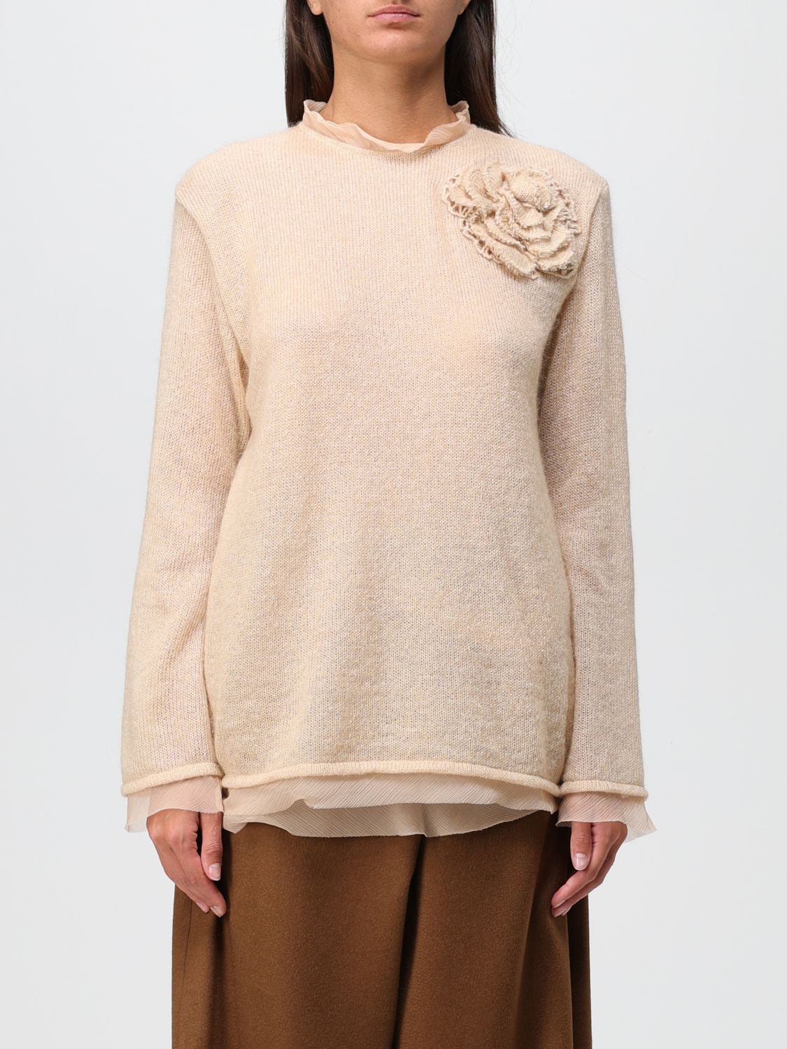 Ermanno Scervino Jumper ERMANNO SCERVINO Woman colour Beige