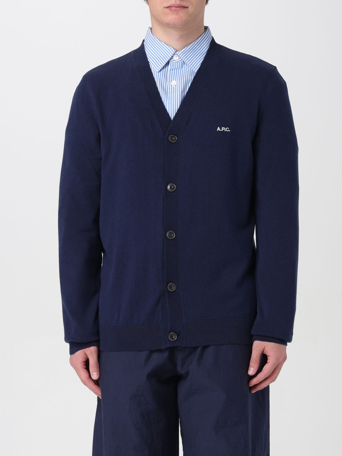 A.P.C. Cardigan A.P.C. Men colour Blue