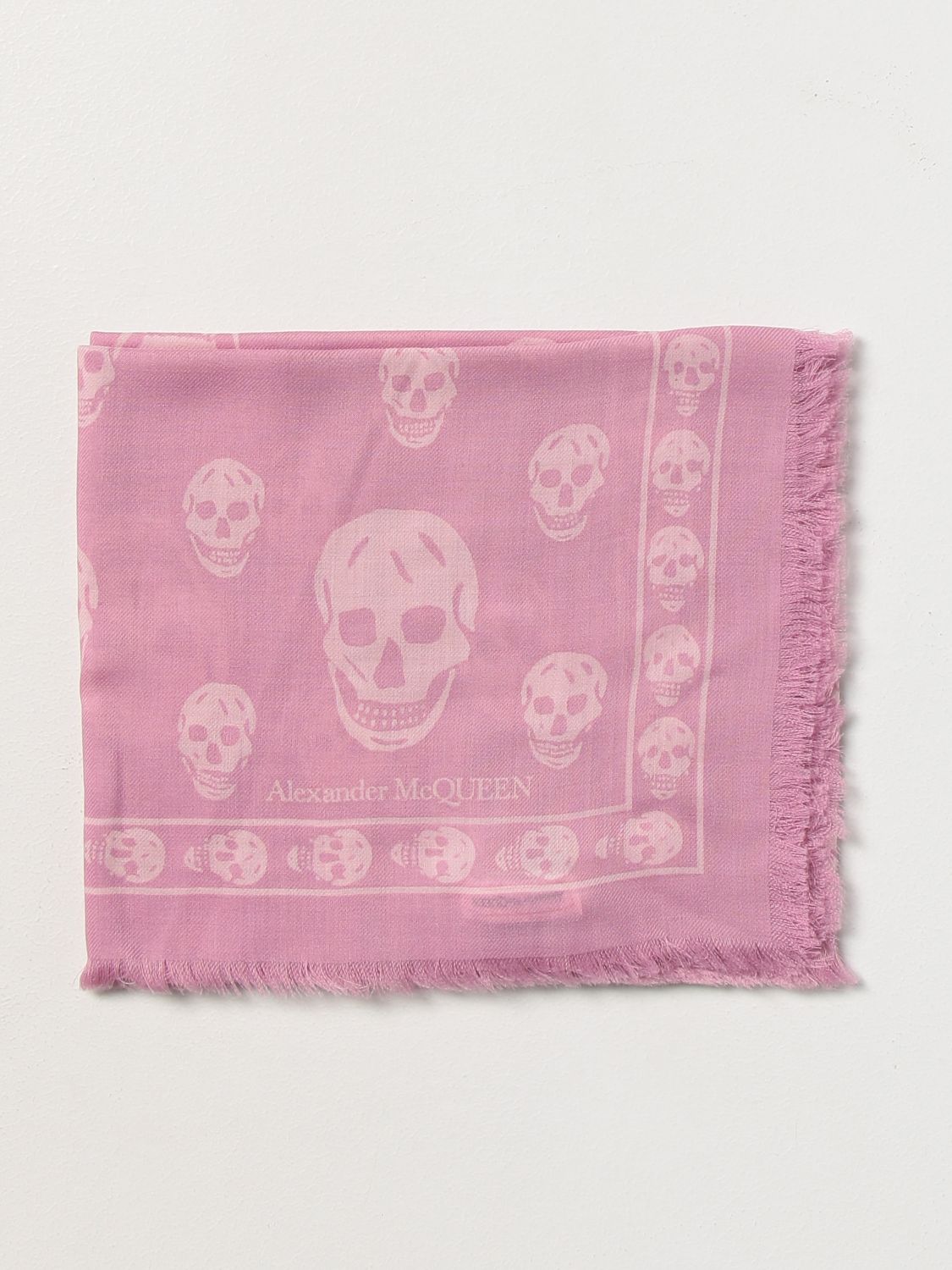 Alexander McQueen Scarf ALEXANDER MCQUEEN Woman colour Pink