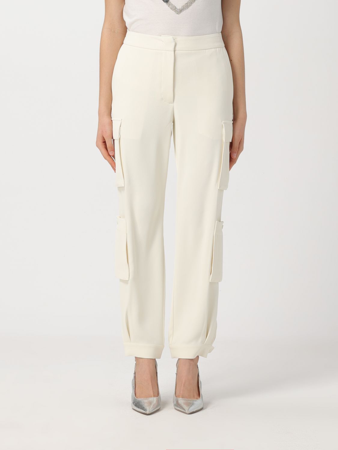 Twinset Trousers TWINSET Woman colour White