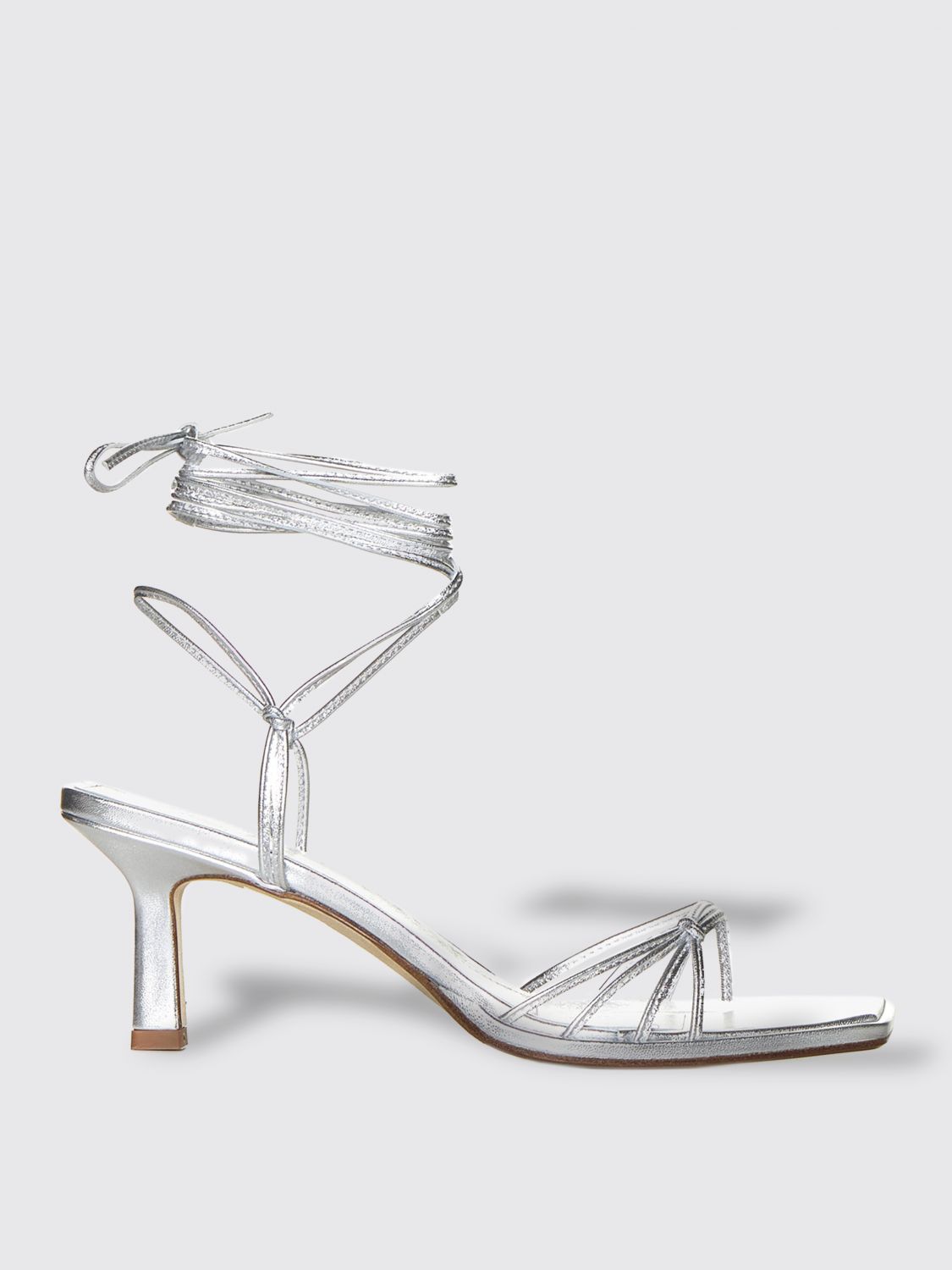 Aeyde Heeled Sandals AEYDE Woman colour Silver