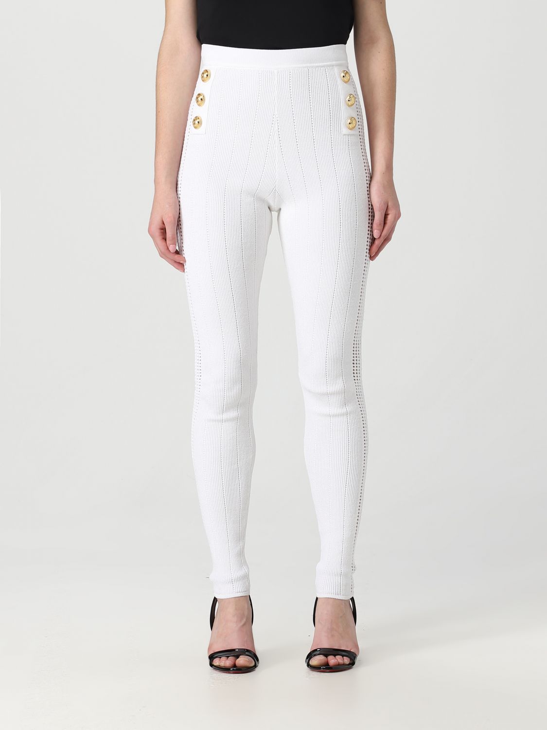 Balmain Trousers BALMAIN Woman colour White