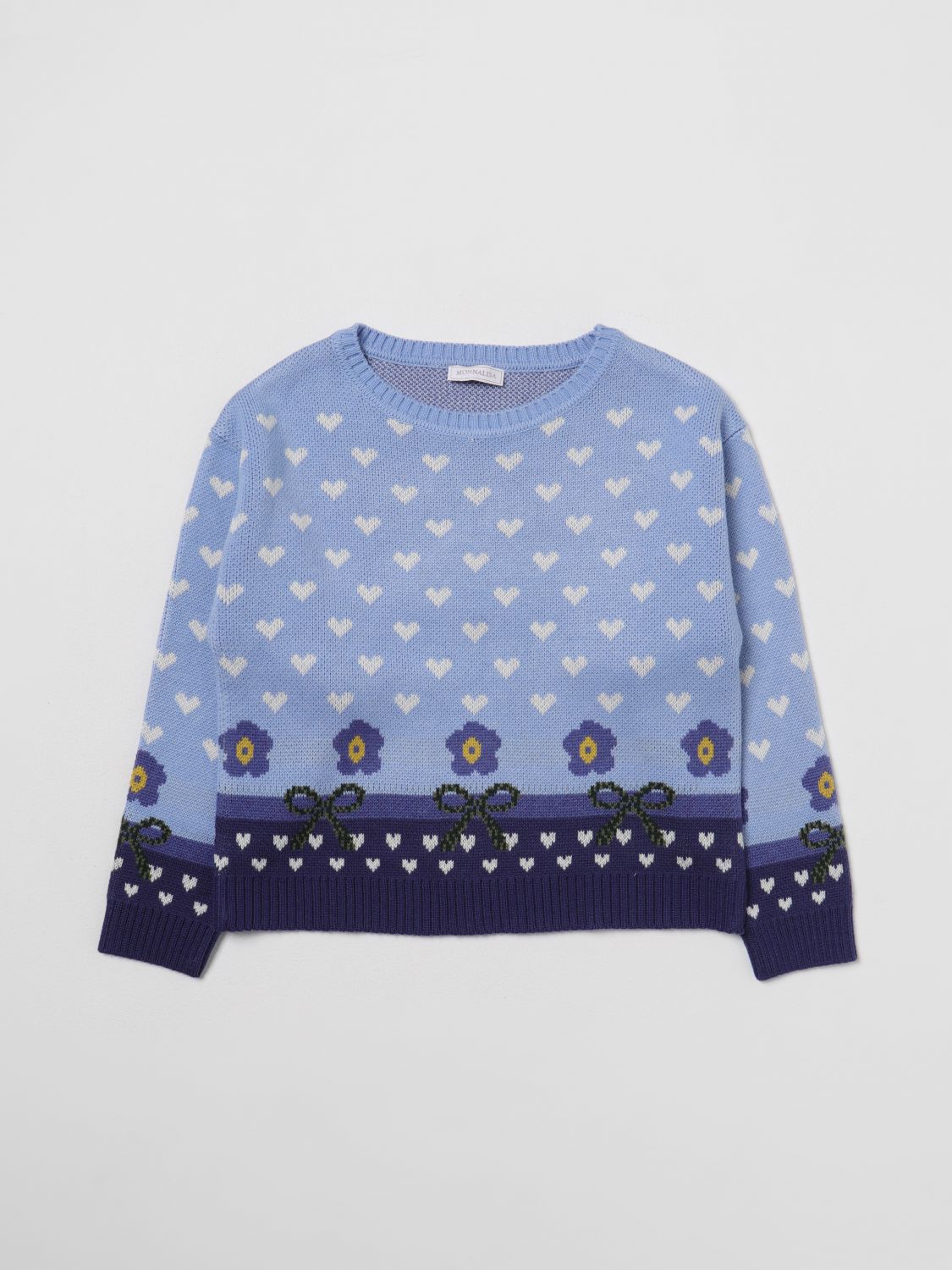 Monnalisa Jumper MONNALISA Kids colour Gnawed Blue