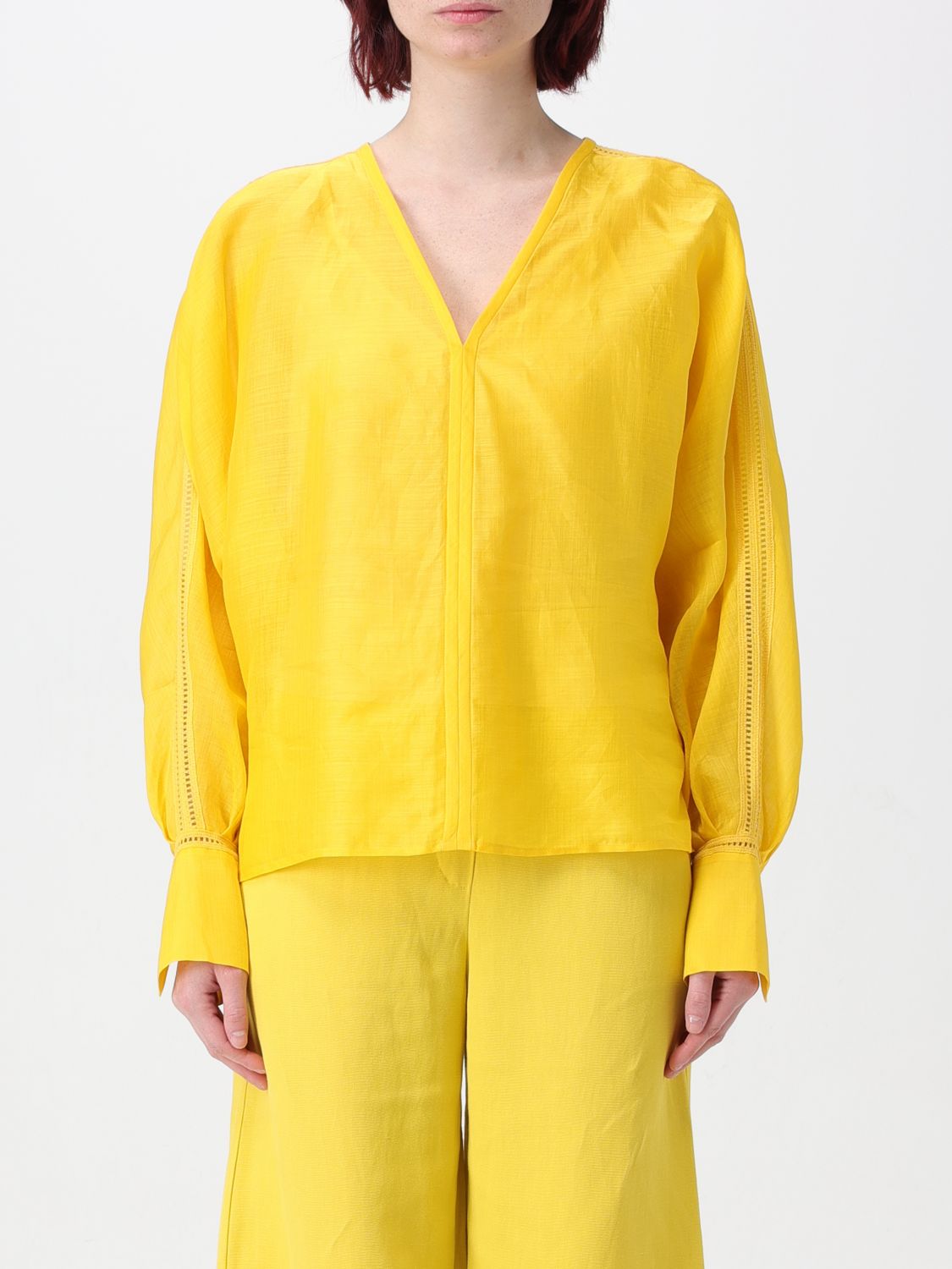 MAX MARA STUDIO Shirt MAX MARA STUDIO Woman colour Yellow