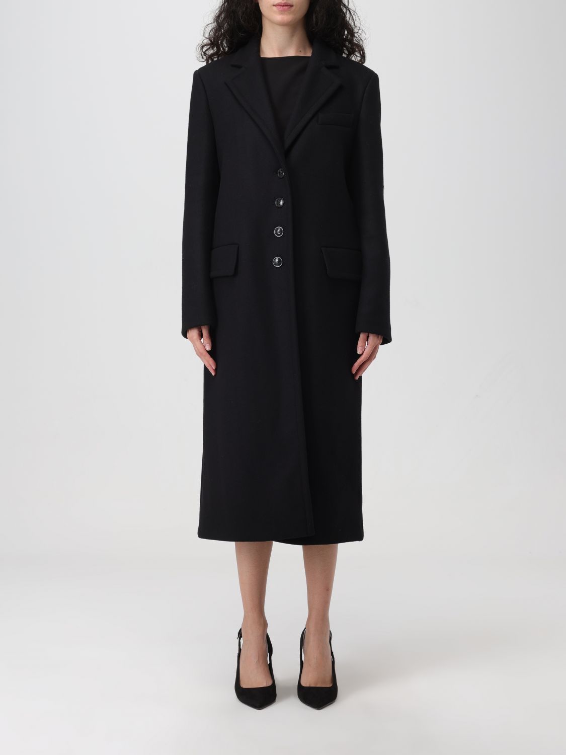 Seventy Coat SEVENTY Woman colour Black