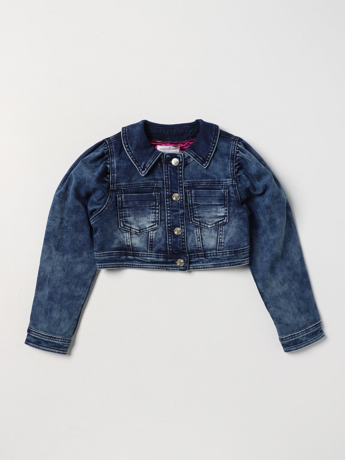 Monnalisa Coat MONNALISA Kids colour Denim