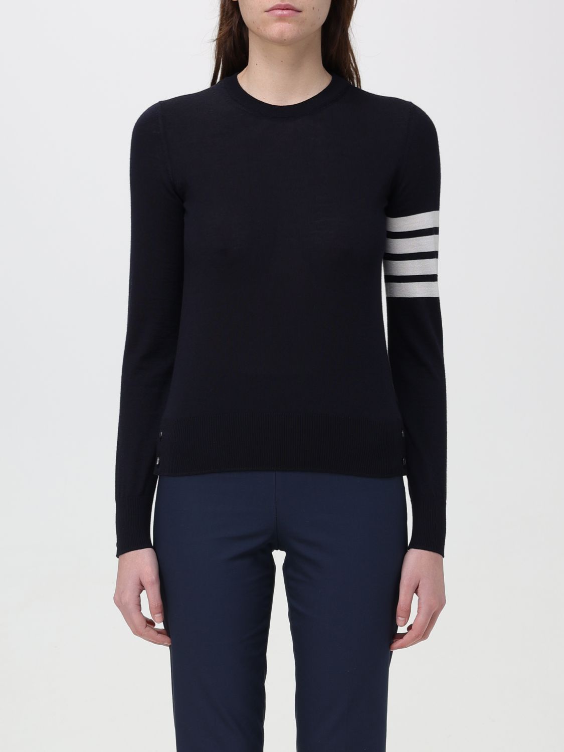 Thom Browne Jumper THOM BROWNE Woman colour Blue