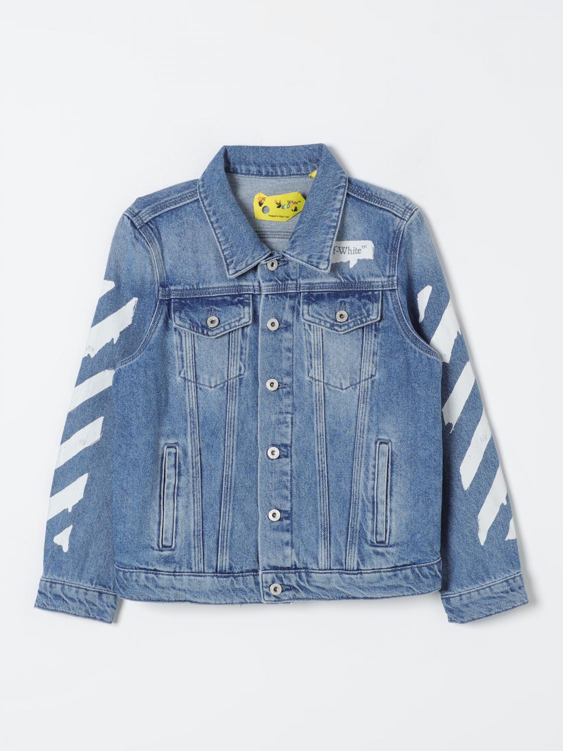 Off-White Kids Jacket OFF-WHITE KIDS Kids color Denim