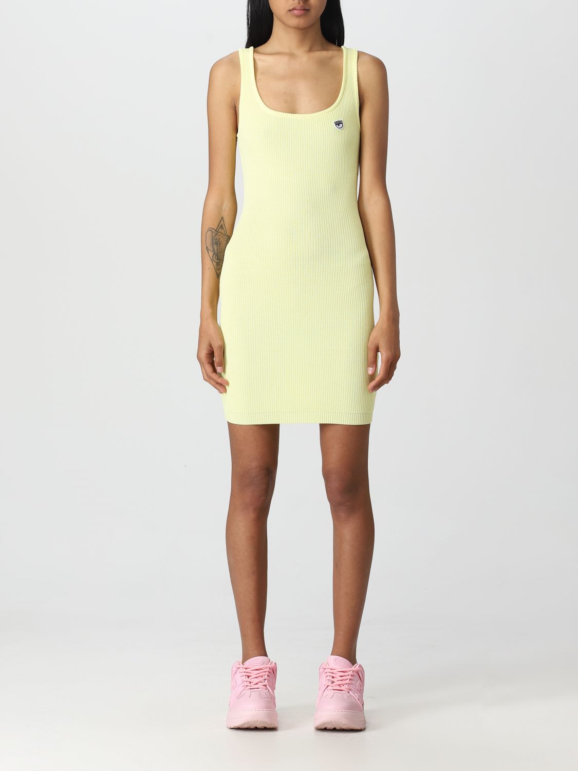 CHIARA FERRAGNI Dress CHIARA FERRAGNI Woman colour Yellow