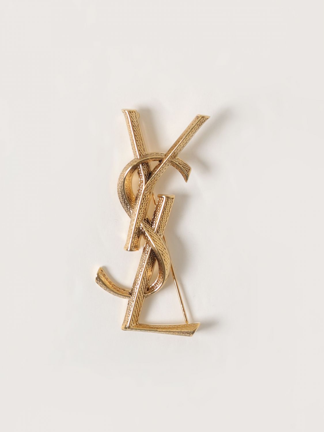 Saint Laurent Brooches SAINT LAURENT Woman colour Gold