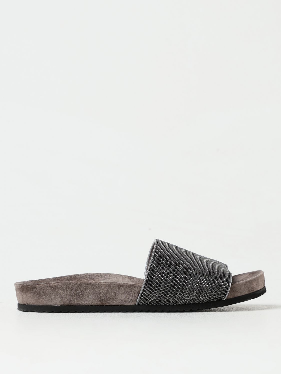 Brunello Cucinelli Flat Sandals BRUNELLO CUCINELLI Woman colour Grey