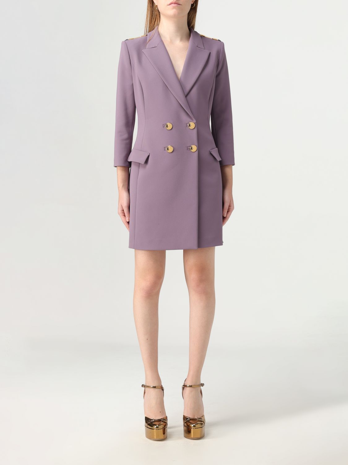 Elisabetta Franchi Dress ELISABETTA FRANCHI Woman colour Violet