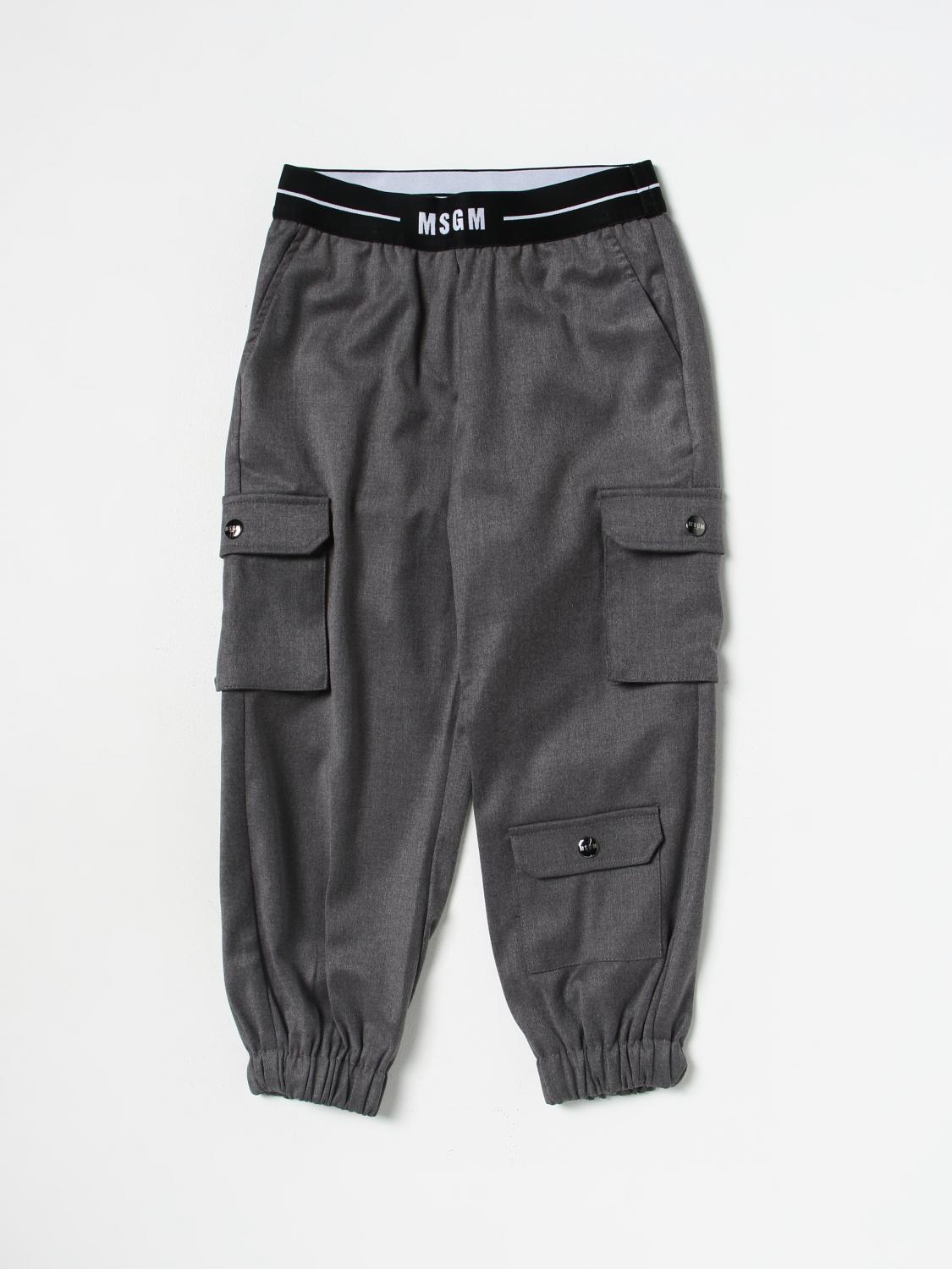 Msgm Kids Trousers MSGM KIDS Kids colour Grey