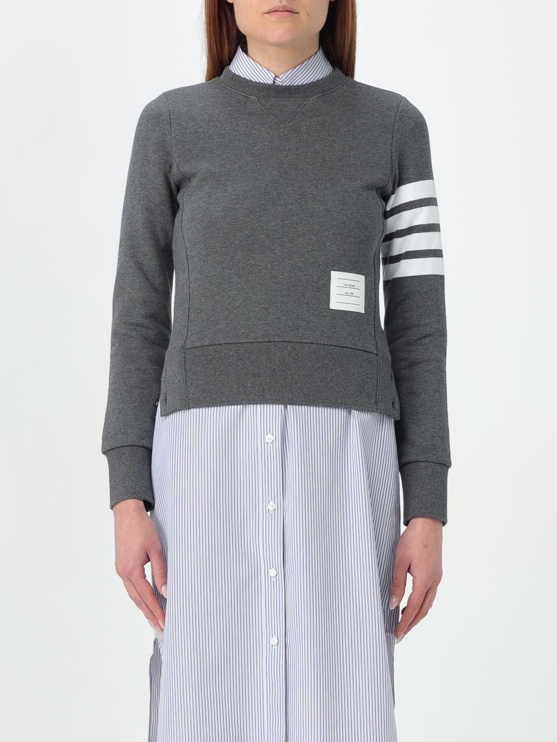 Thom Browne Sweater THOM BROWNE Woman color Mouse Grey