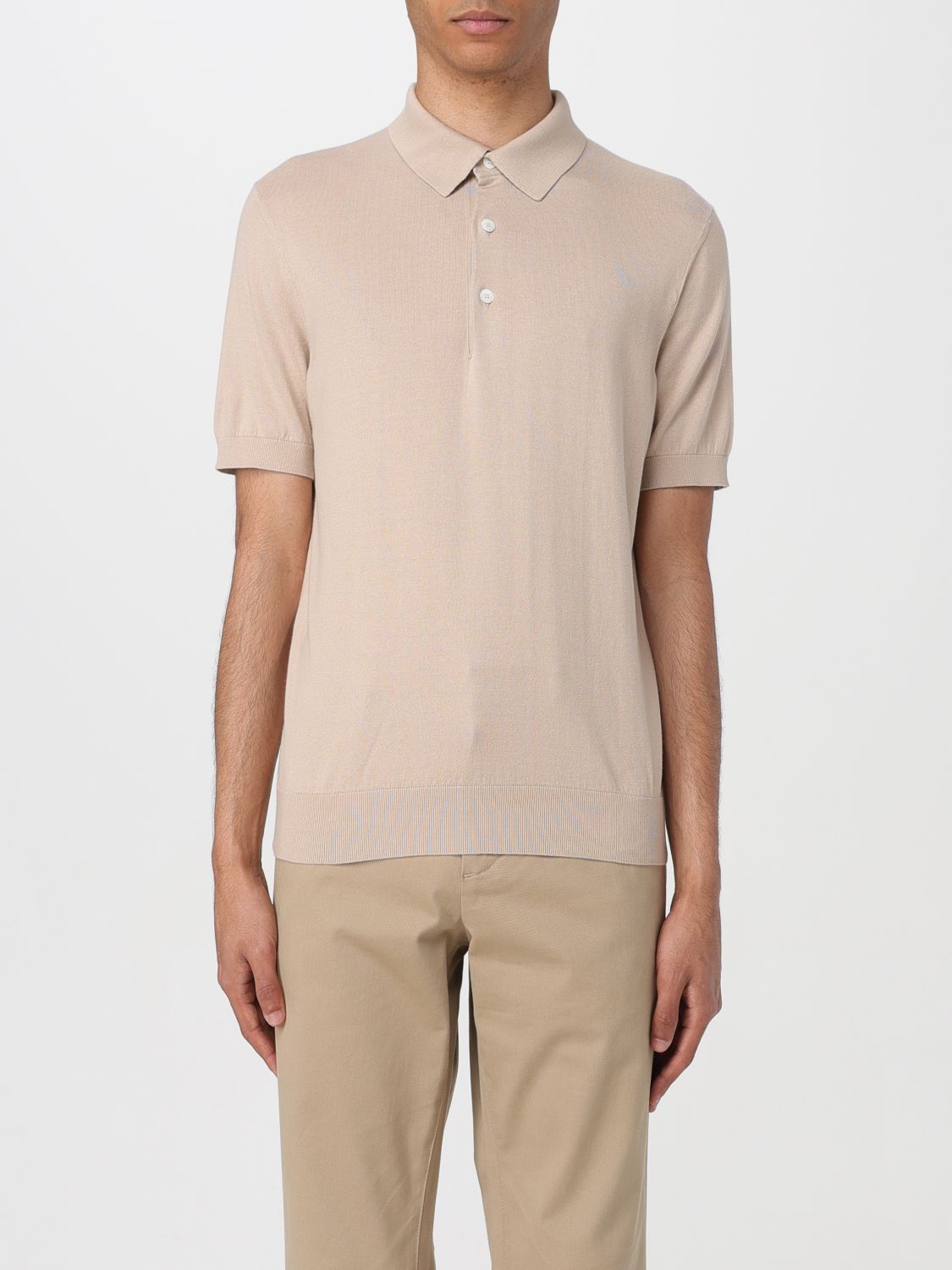 zegna Polo Shirt ZEGNA Men color Beige