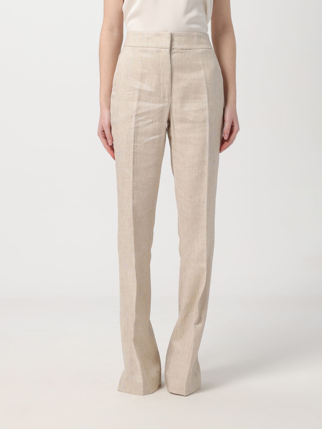 Genny Trousers GENNY Woman colour Beige