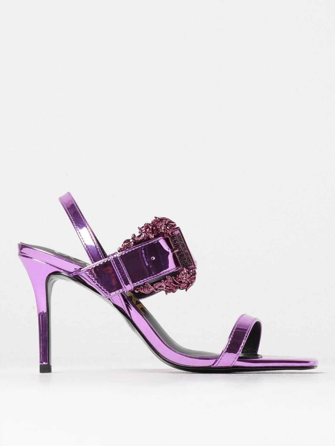 Versace Jeans Couture Heeled Sandals VERSACE JEANS COUTURE Woman colour Violet