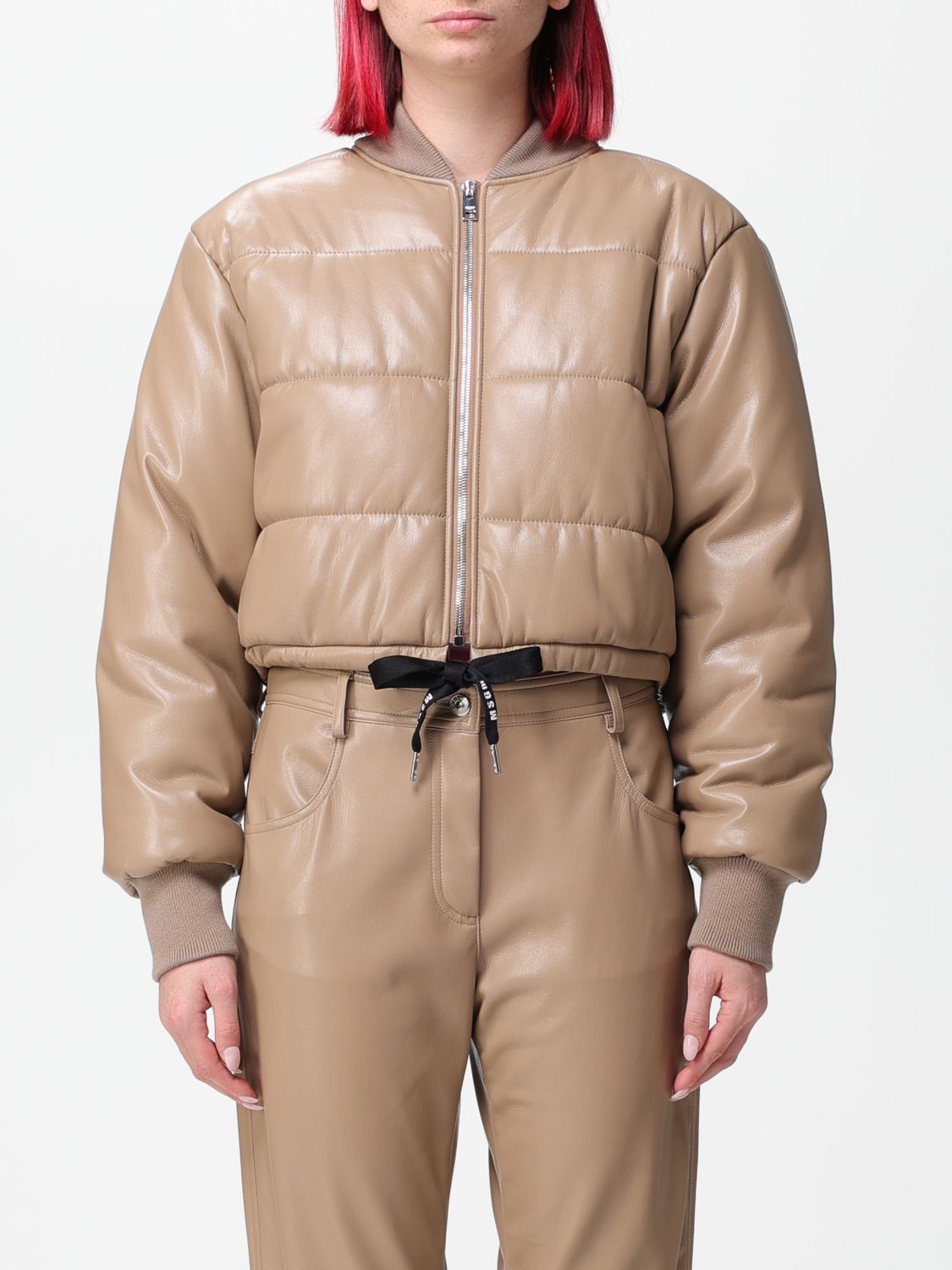 Msgm Jacket MSGM Woman colour Beige