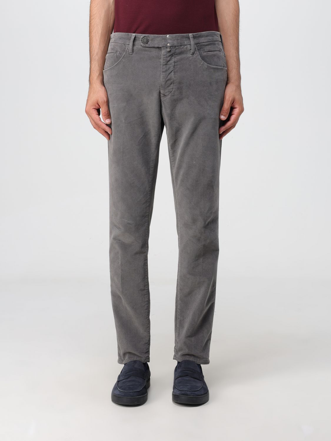 Incotex Trousers INCOTEX Men colour Charcoal