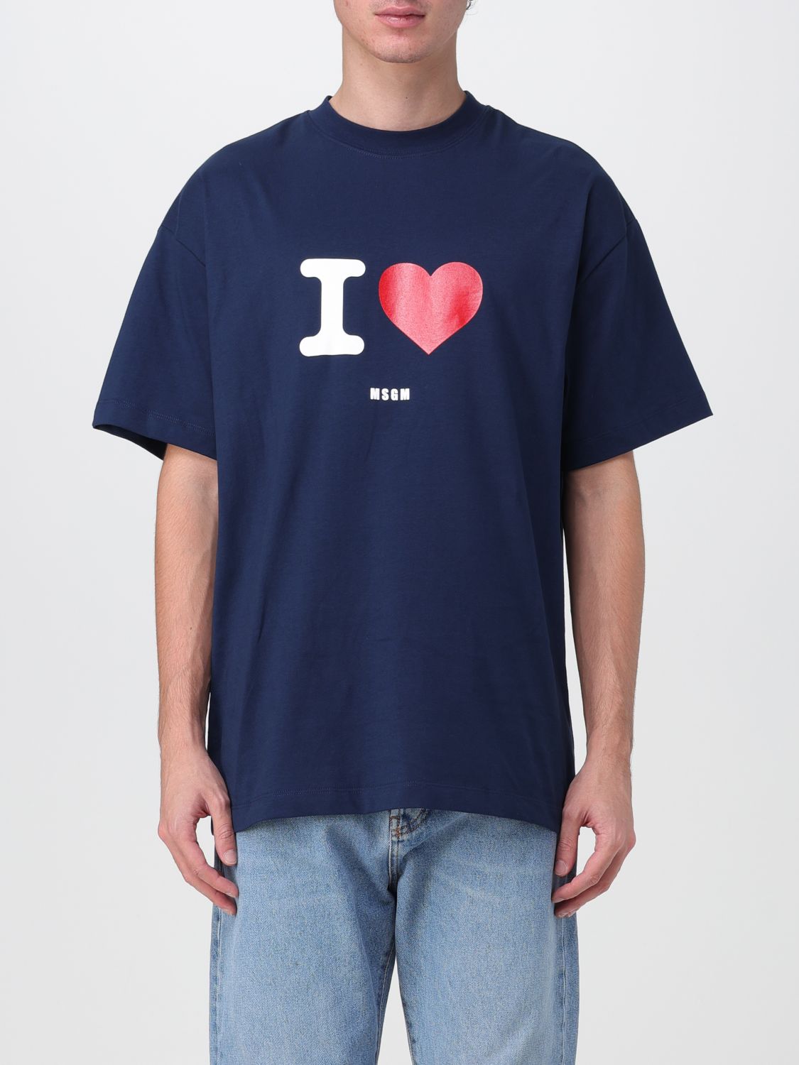 Msgm T-Shirt MSGM Men colour Navy