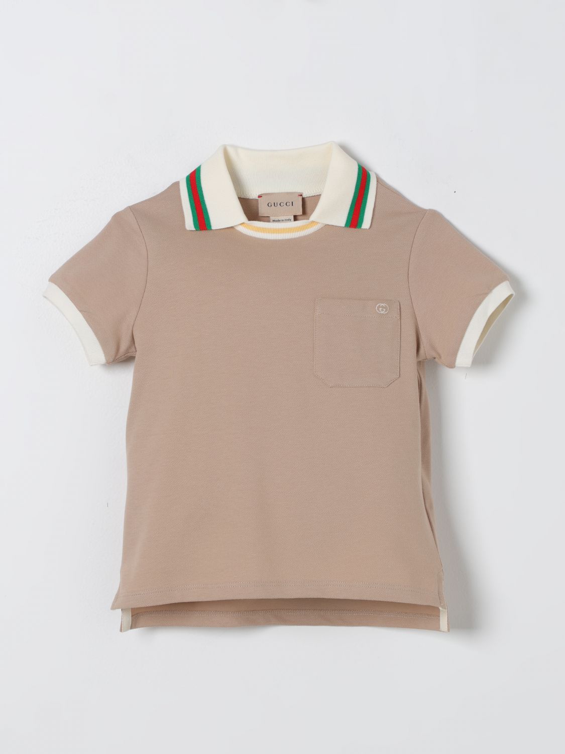 Gucci Polo Shirt GUCCI Kids colour Beige