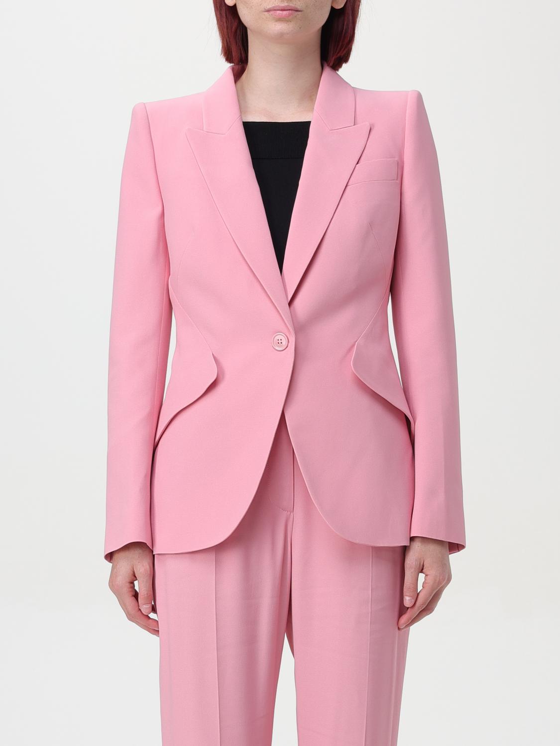 Alexander McQueen Blazer ALEXANDER MCQUEEN Woman color Pink