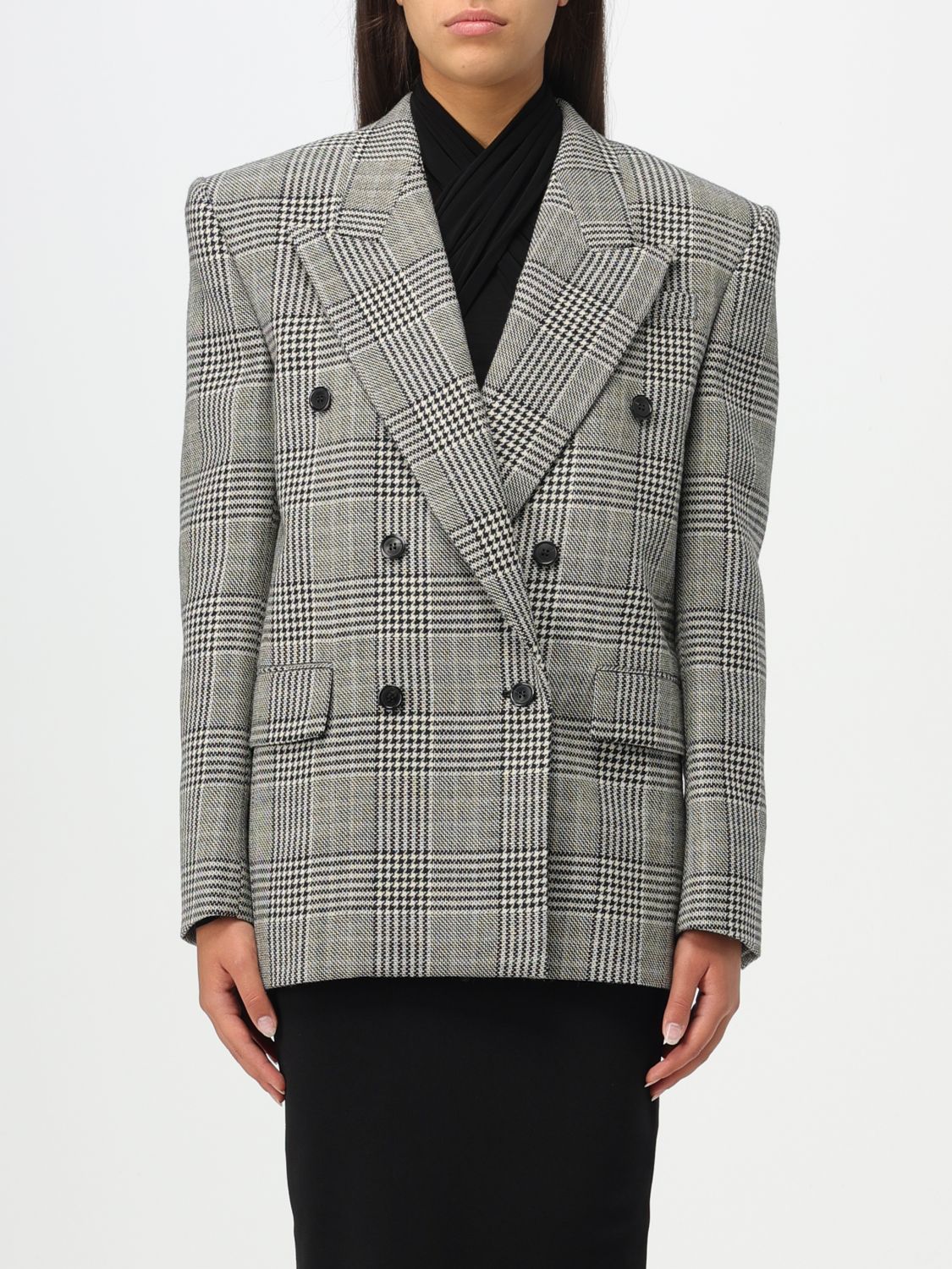 Saint Laurent Blazer SAINT LAURENT Woman colour Multicolor