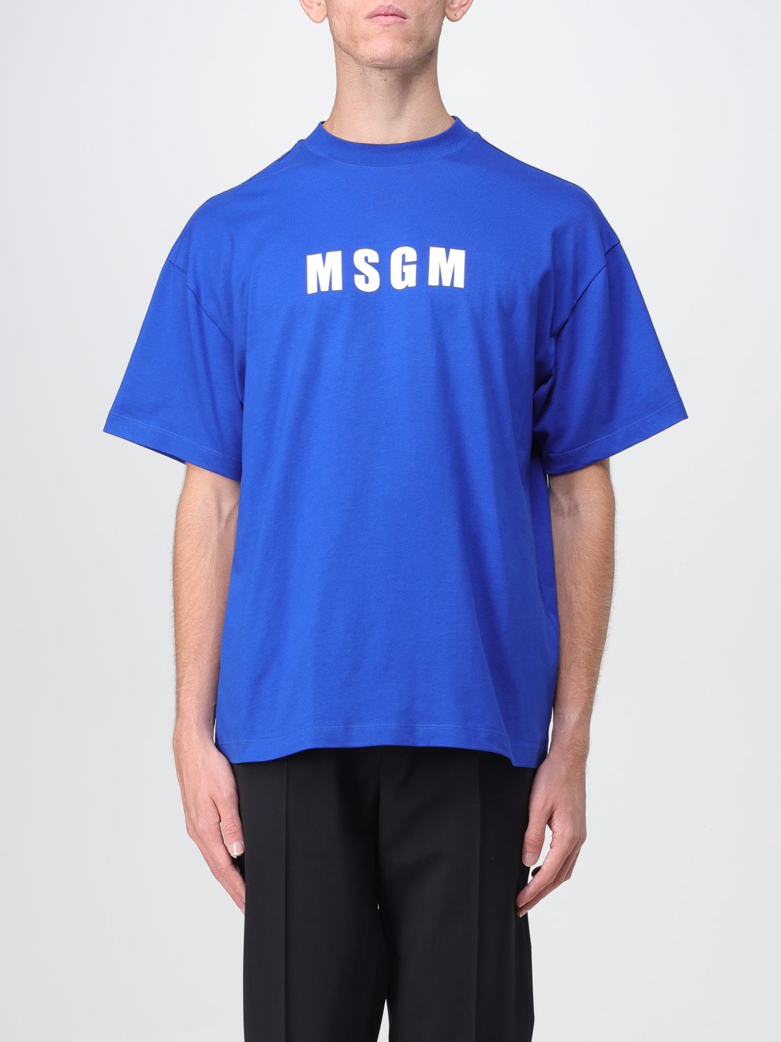 Msgm T-Shirt MSGM Men colour Blue