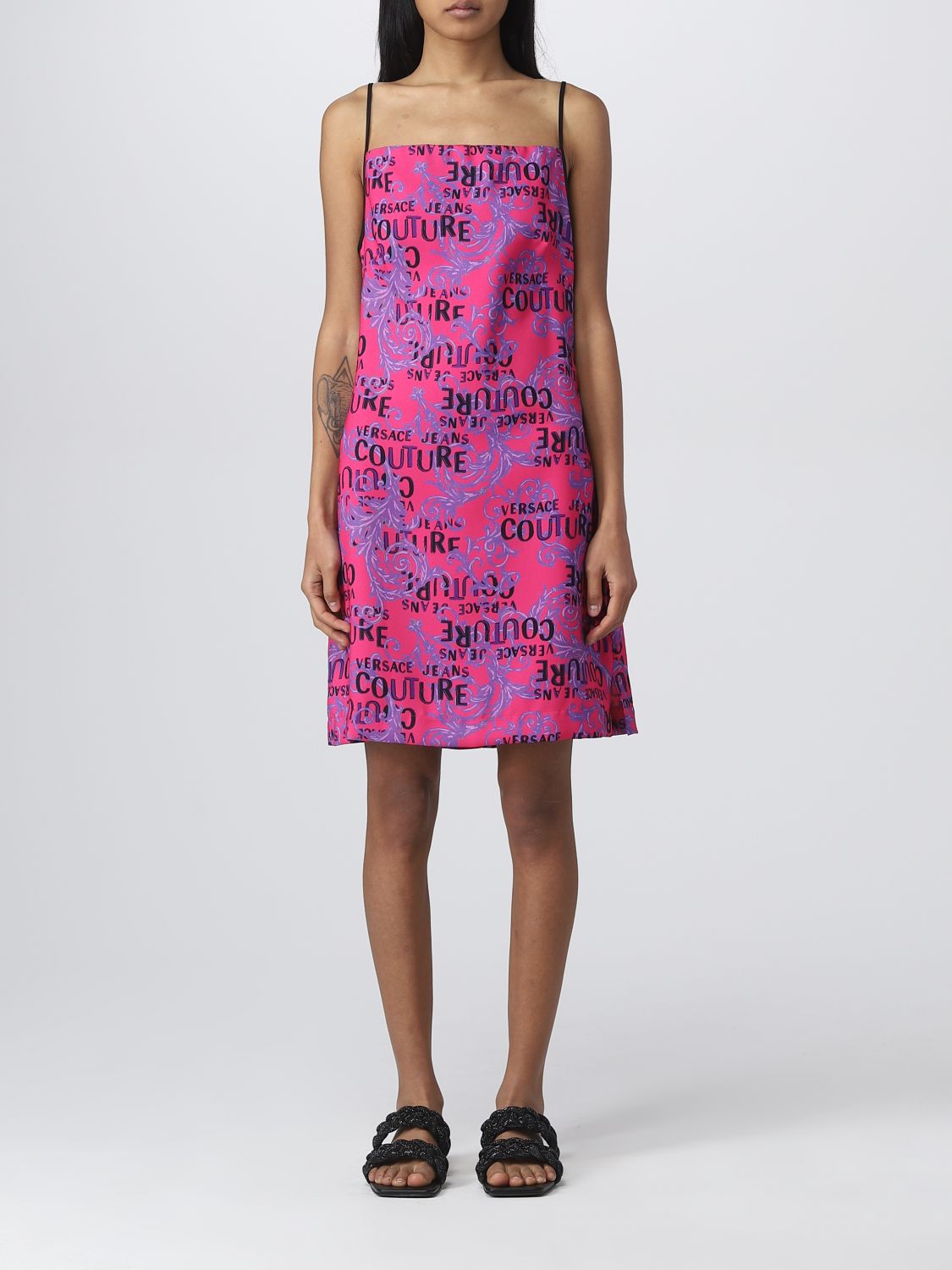 Versace Jeans Couture Dress VERSACE JEANS COUTURE Woman colour Fuchsia