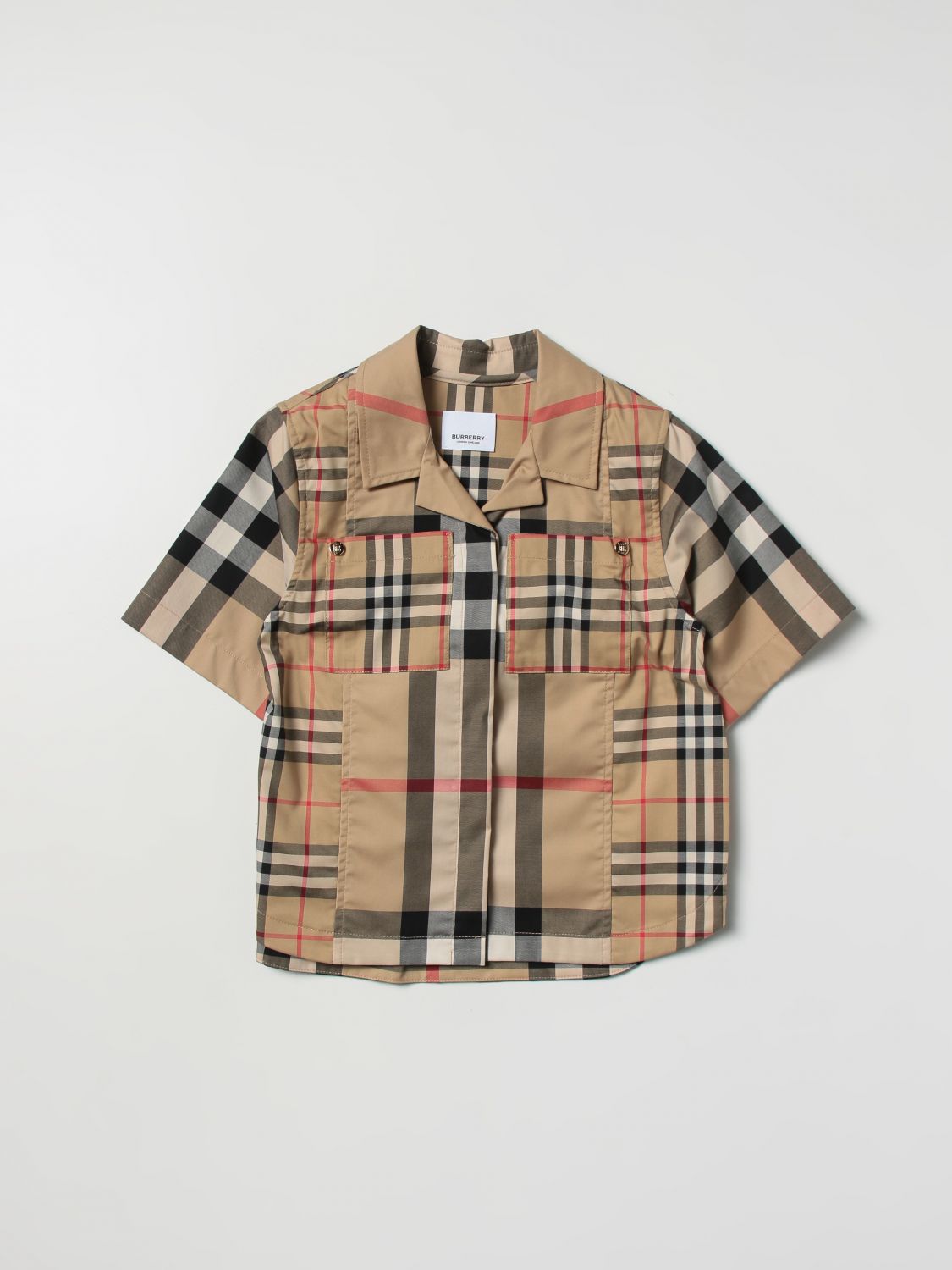 Burberry Shirt BURBERRY Kids colour Beige